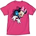 Disney Women's T Shirt Minnie Mouse Pop Out L Wow Pink