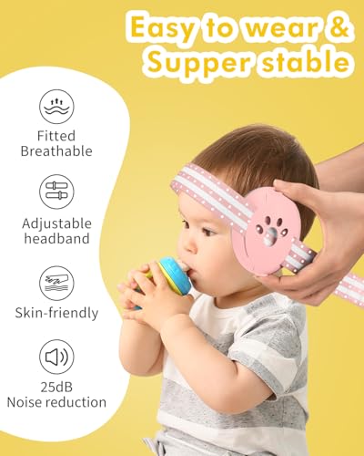 Image of Baby Ear Protection, Noise Cancelling Headphones for Babies, Noise Reduction Earmuffs for Infant and Toddlers up to 36 Months