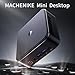 Machenike AI Mini PC Desktop Holiday Sales, AMD Ryzen 7 8745HS (Up to 5.1GHz), 16GB DDR5 RAM, 512GB SSD, DP Port, with HDMI Support 2-Monitor 4K, Dual Ethernet Port, Wi-Fi 6, Windows 11 Home