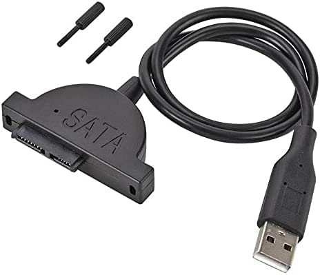 HiperAds USB 2.0 to 7+6 13 Pin Slimline Slim SATA II Laptop CD/DVD Drive Adapter Cable (B0BYVX9F45) Amazon Price History, Amazon Price Tracker