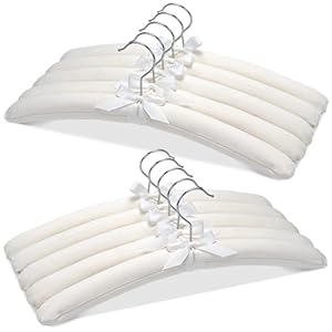 JS HANGER Gepolsterte Kleiderbügel, 10 Stück