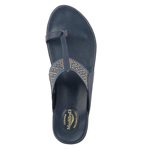 Image of Medifeet Women's Studded Toe-Ring Sandals