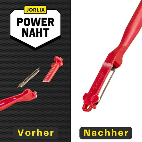 JORLIX POWERNAHT – 2K Schweissnaht Kleber Set | Small 25g | Sekundenkleber extra stark & Füllgranulat | Kunststoff, Metall, Holz, GFK & PVC uvm. | Deutsche Marke – wasserfest & hitzebeständig