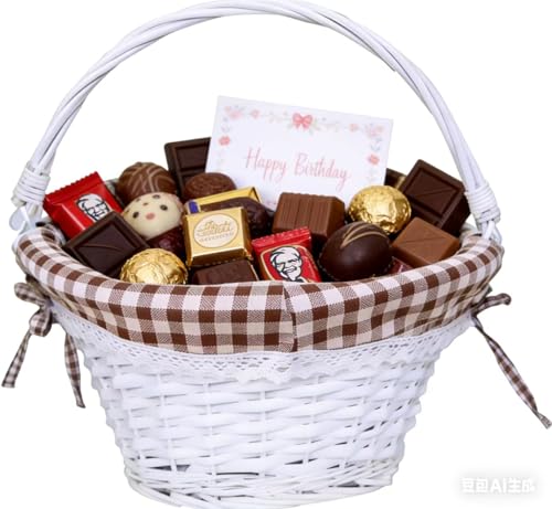 Image of Oypeip Easter Basket, Nature Easter Baskets for Kids, Large Wicker Easter Basket Empty with Handle, Basket Tags, Woven Rope Egg Easter Baskets for Boys Girls Babies Toddler Infant, picnic basket