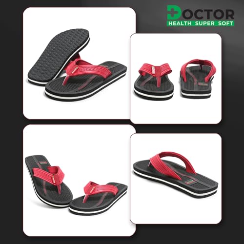 Image of DOCTOR HEALTH SUPER SOFT Men's Acupressure Slippers | Flip-Flops | Men's & Boy's Slippers | Comfortable & Lightweight | Soft Foot Massager | All Day Wear Acupressure Slipper