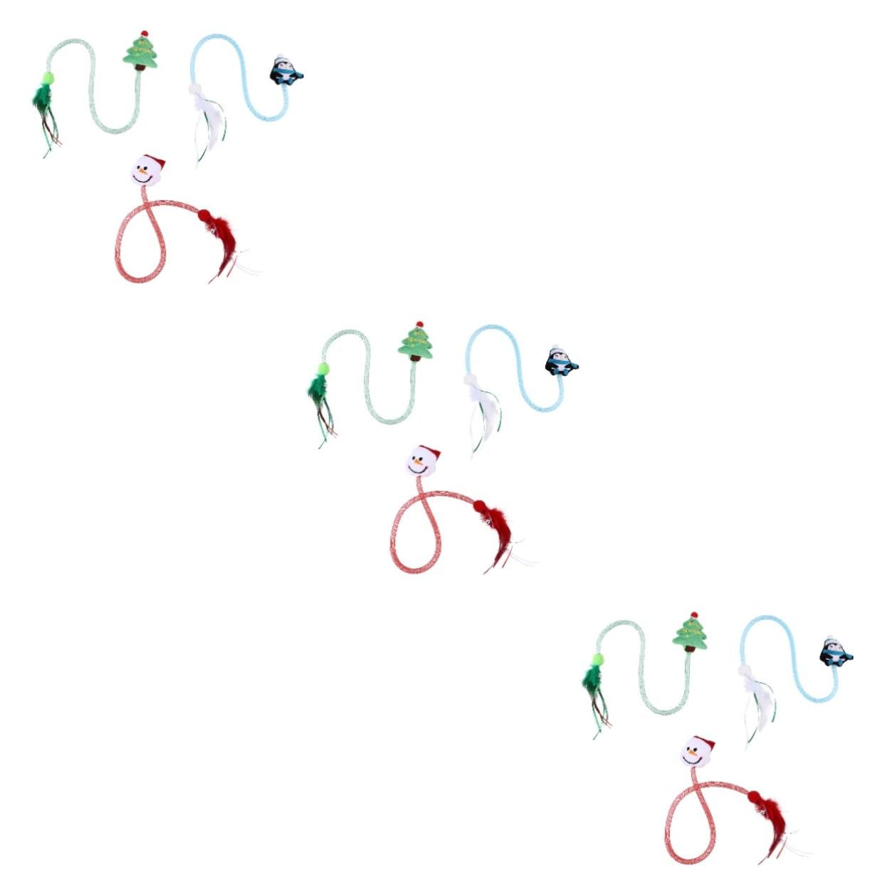 POPETPOP Lot De 3 Jouets Interactifs pour Chat Thème De Noël Clochette Et Jeu pour Chat 3 Pièces X 3
