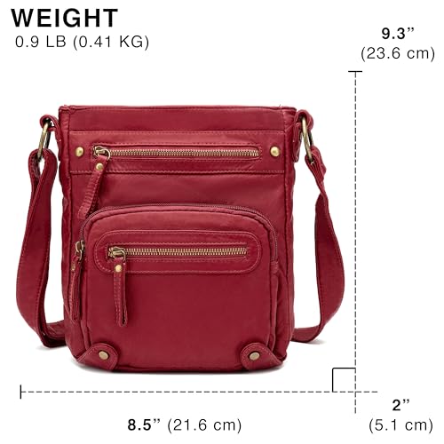 Scarleton Crossbody Bags for Women Travel Bag Purses and Handbags Multi Pocket Shoulder Bag Ultra Soft Faux Leather, H16933