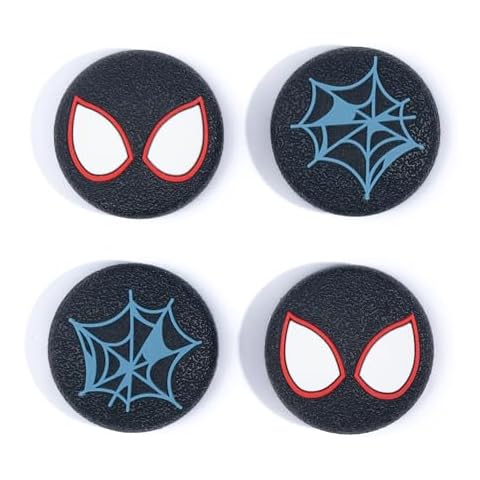 Yocore Cool Spider Switch Thumb Grip Caps,Soft Silicone Thumb Grips,Analog Stick Caps Soft Silicone Joystick Caps for Switch Pro/ PS4 / PS5,4 Pcs- ZZGY Cover