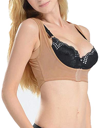 Chest Supports,Posture Corrector Prevent-Chest Support Belt,Breast Support Posture Shapewear Vest,Chest Bust Up Nude Size L