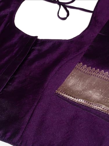 Image of Chandrakala Casual Blouses for Women Sarees,Readymade (B186-P)