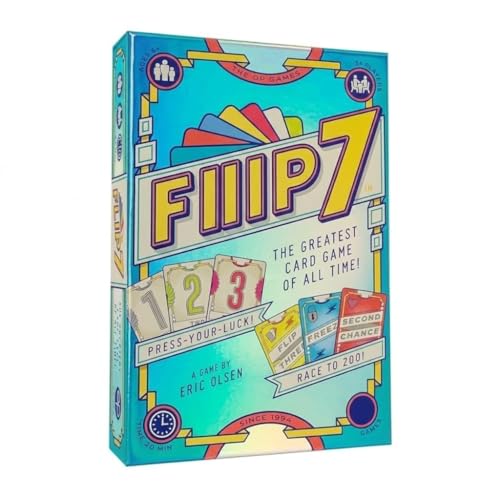 Image of Flip 7, The Ultimate Blend of Press Your Luck and Strategy, Fast-Paced Addictive Card Game, Quick to Learn, Perfect for Game Nights, Ages 8 & Up, 20 Minutes Play Time
