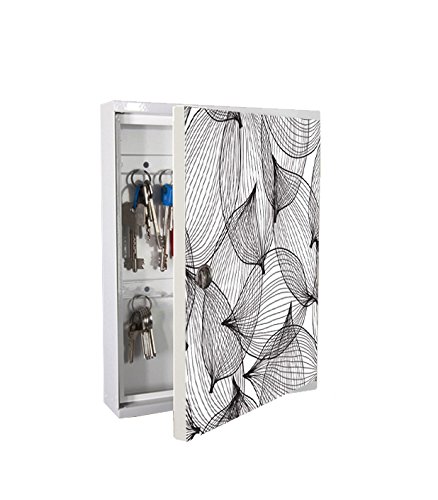 Alubox My Board with 16Hooks for Keys, Steel, White/Multicolour, 5X 24.5X 31.5cm - Image 2