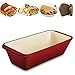 Produktbild WEES-CK emaillierte Gusseisen Kastenform - Brotbackform, Königskuchenform, Auflaufform, Bräter (Kirschrot)