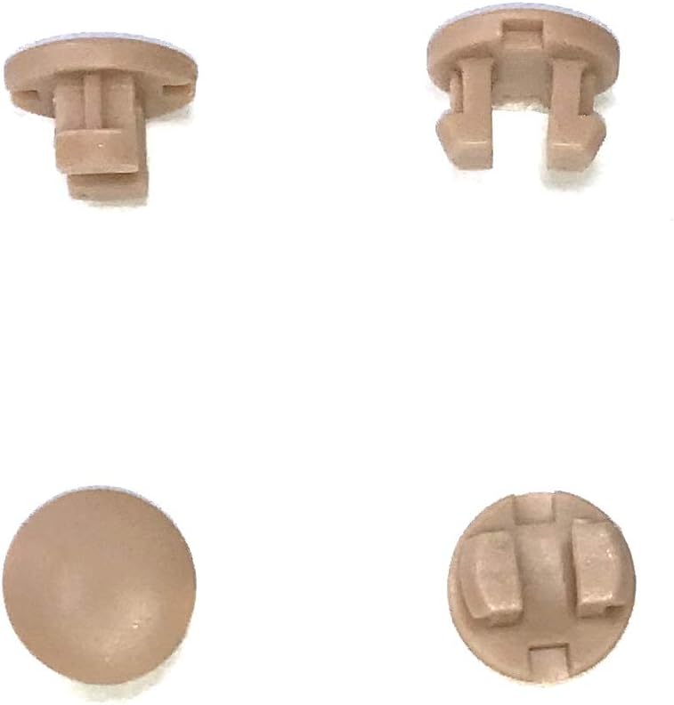 10pcs Horizontal Blinds Plastic Bottom Rail Ladder Cord Button Plug 1/2"- 10 Colors (Ivory)