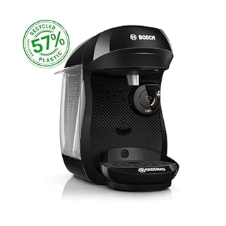 Tassimo by Bosch Happy Friendly Pod Coffee Machine with 70 Drinks Value Starter Bundle, TAS102EGBC - Black