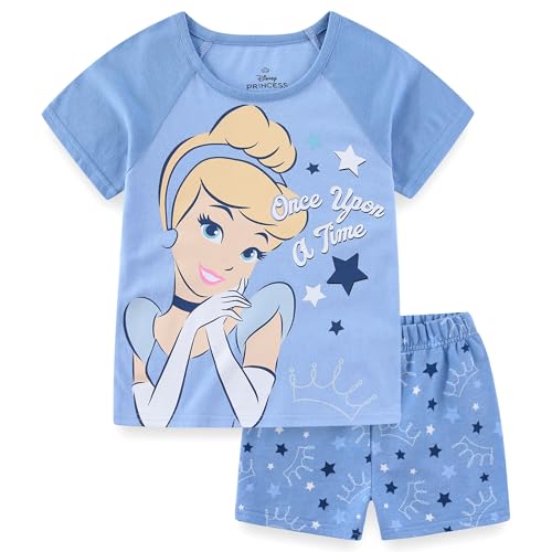 Image of Disney Princess Frozen Minnie Mouse Girls Short Sleeve T-Shirt and French Terry Shorts Set for Toddlers to Big Kids