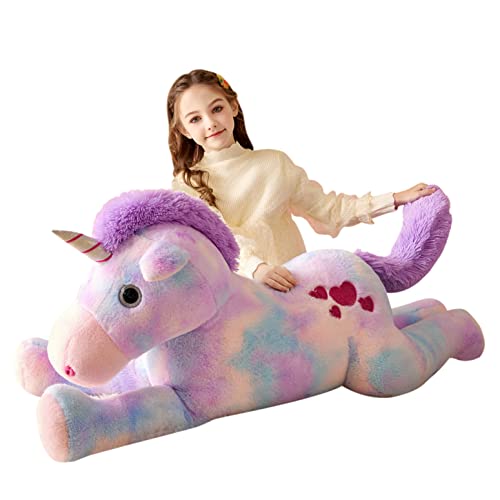 Tumyay 7736505 Giant Unicorn Stuffed Animal Plush Soft Toy,43 Inch Large Unicorn Toys Jumbo Cute Big Size Huge Plushy Fluffy Fat Plushie,Birthday Gifts cover