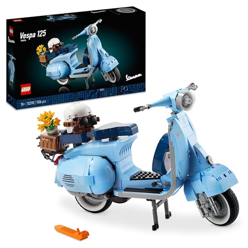 LEGO Icons Vespa 125, Maqueta de Moto para Construir para Adultos, Réplica...