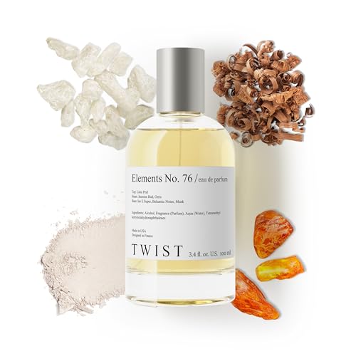 Twist Elements No. 76 - Inspired by E. Molecule 01 Long-Lasting Perfume for Women & Men Vegan Clean Ingredients Cedarwood & Musk Unisex Fragrance Spray 100 ml | 3.4 fl. oz