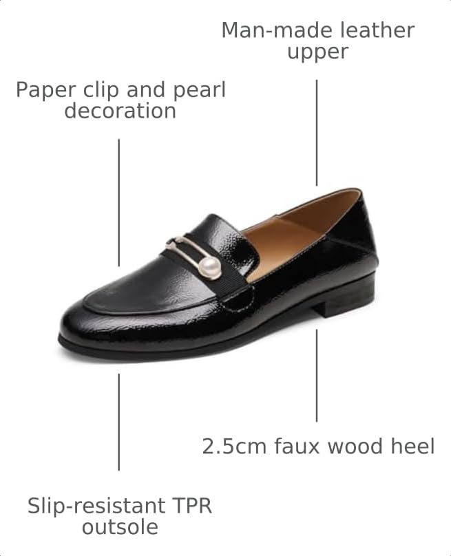 Image of DREAM PAIRS Loafers for Women Slip On Comfortable Round Toe Casual Fashion Flats Dressy Shoes