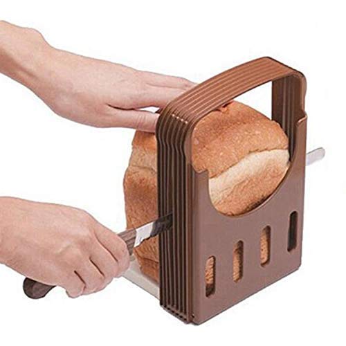 IMKR Bread Slicer - Adjustable Bread Loaf Toast Thick Cutting Slicing Guide Kitchen Tool