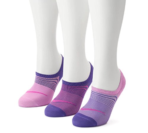Nike Womens 3-Pair Pack Lightweight Footie Multicolor 13 MD (Women's Shoe 6-10)