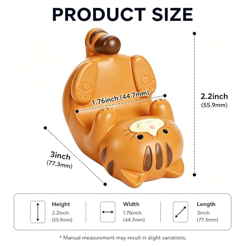 Image of ZORBES Resin Cat Figurine Phone Stand Holder, Sturdy Design to Hold Smartphones Without Tipping, Cute Mobile Stand for Desk, Gift for Cat Lovers, Desk Decor Accessory