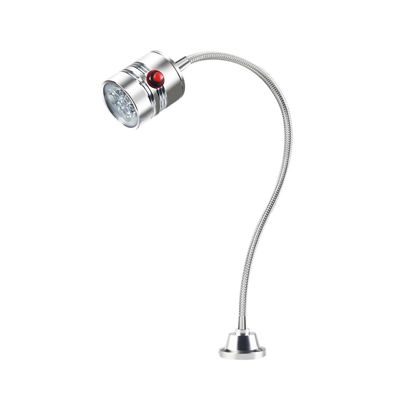 Oświetlenie robocze 110-220 V 5 W LED regulowane światło podstawy szyi (podstawa mocująca śrubę, 3 W)