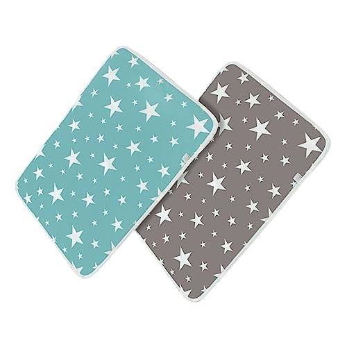 Sosoport 2pcs Piss Mats with Cartoon Design Breathable Diaper Cushions for Cribs and Changing Tables and Convenient