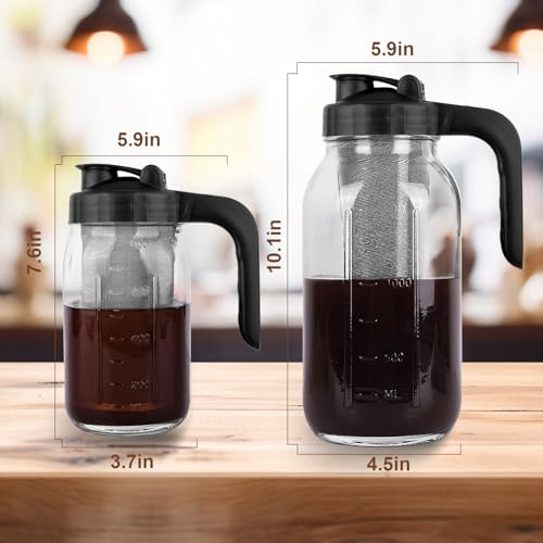 64oz Mason Jar Cold Brew Pitcher
