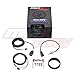 MaxTow Double Vision 260 F Transmission Temperature Gauge Kit - Includes Electronic Sensor - Black Gauge Face - Blue LED Illuminated Dial - Analog & Digital Readouts - for Trucks - 2-1/16