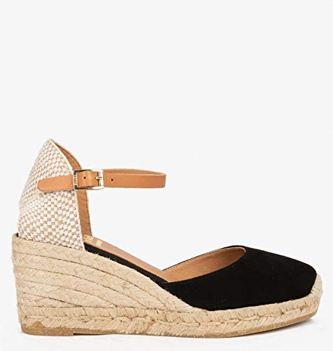 Kanna Damen Laura Keilsandale, Schwarz, 38 EU - 2