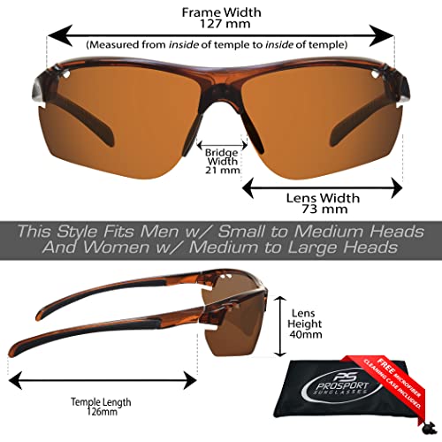 proSPORT Polarized Sport Sunglass Adjustable Nose Piece Fishing Cycling Golf2