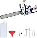 20 Inch Petrol Chainsaw, 58CC 2-Cycle Chainsaw Petrol Powered, Handheld Cordless Chainsaws for Tree Wood Cutting, 2200W