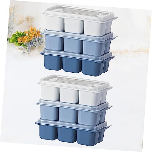 Pack de 6 moldes de cubitos de hielo de plástico DIY miniatura 6