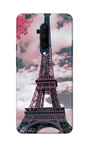 Image of Lovers Famous Place Eiffel Tower in Paris Hard Back Case Cover for OnePlus 7T Pro /OnePlus 7 Pro Back Cover -(J5) VNS2227