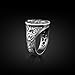 TheRollerStone - Motorcycle Art Signet Men 925K Silver Ring for Biker, Engraved Harley Davidson Oxidized Silver Ring, Motorcycle Gifts Jewelry for Boyfriend