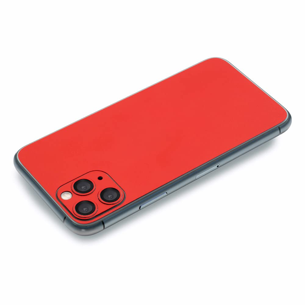 Amazon | wraplus スキンシール iPhone11 対応 [レッド] 背面 保護 