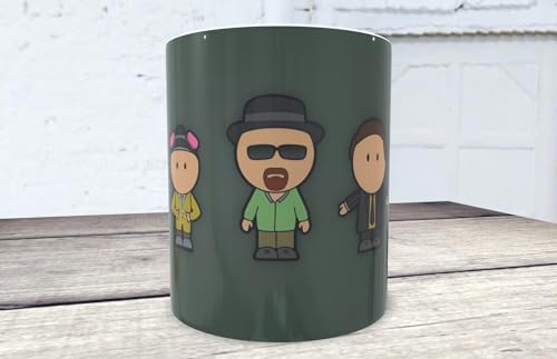 La Huella Tasse Breaking Bad Caricatures Tasse à café pour fans de la série I Am the Danger !