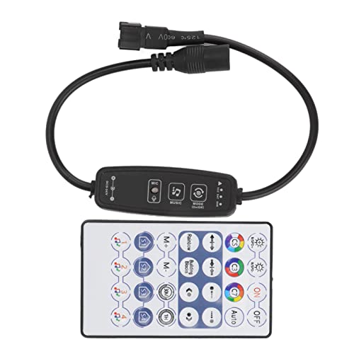 Controlador WiFi LED Inteligente, Controlador de Tira de Luz LED RGB DC5-24V Modo de Música Función de Sincronización ABS para Sistema Android Cover