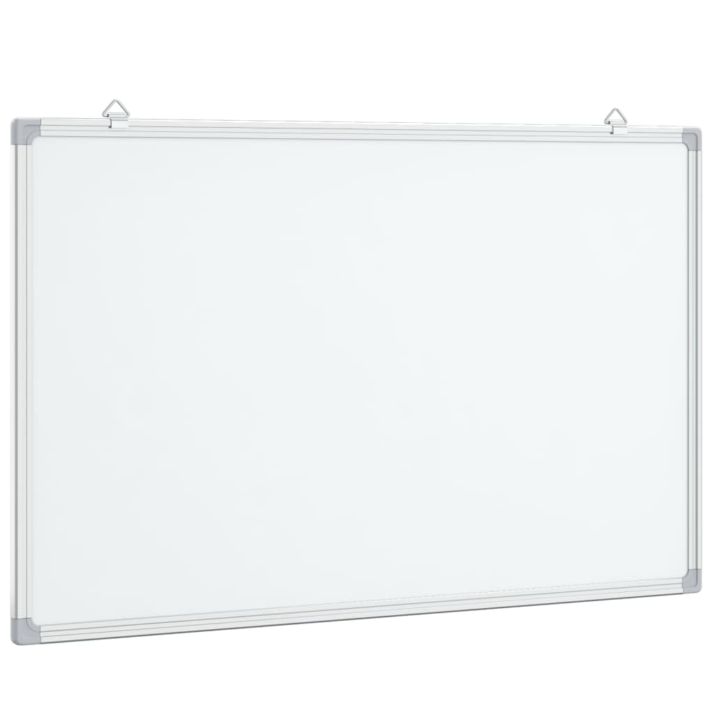 vidaXL Magnetic Whiteboard, Dry Erase White Board for Wall, Writing Board for Home Office and School, Writing Board for Notice Memo, Aluminium