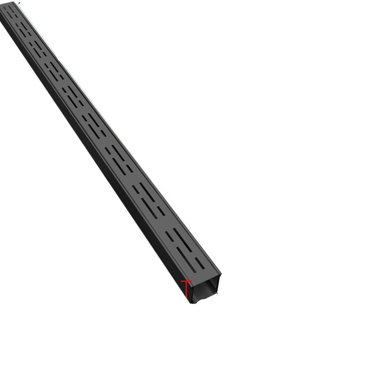 1 szt. Wysokiej jakości stalowy system odpływowy do rowów – metalowy ruszt z żywicy antykorozyjnej łatwy montaż (10 cm x 4 cm x 100 cm) - idealny do użytku na zewnątrz