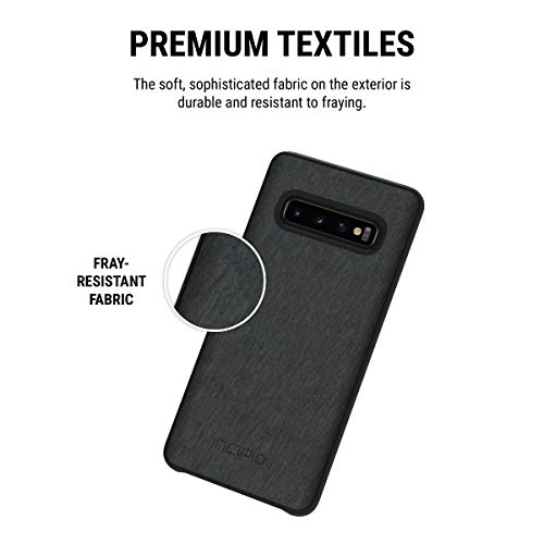 Incipio Holden Slim Stylish Case For Samsung Galaxy S10 With Premium Fabric And Raised Bumper - Gray #TOP4