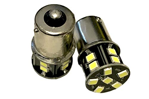24V Lampada Led Ba15S G18 R5W Bianco Freddo 16 Smd 2835 Piedi Dritti No Polarita 360 Gradi Durata Garantita
