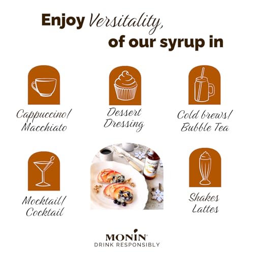 Image of Monin Caramel Syrup, 23.66 fl oz / 700 ml