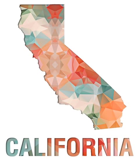 Taza de cerámica 11 oz diseño mapa California miniatura 6