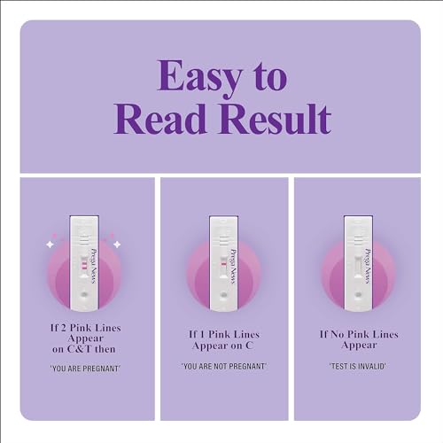 Image of Prega news Value Pack Kit,One Step Pregnancy Test Kit, Easy to Use, Accurate Result in Just 3 Minutes,2 Gloves + 2 Urine Containers + 2 Pregnancy Test Kits x pack of 12