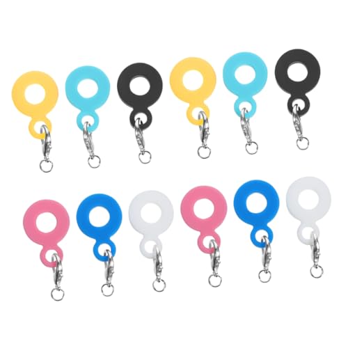 GLEAVI 12Pcs Reusable Silicone Straw Pendants Fun and Stylish Drinkware Charms for Straws Includes Each