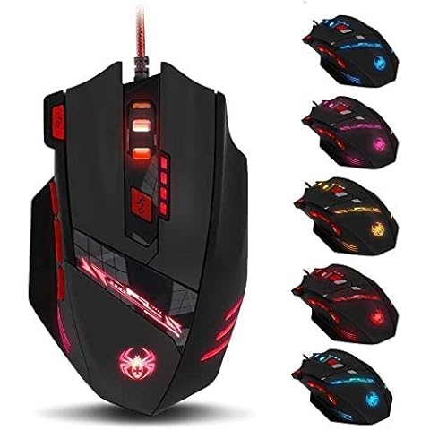 zelotes Gaming Maus,9200 DPI, 8 Programmierbare Tasten Ergonomische Maus Cover