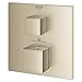 GROHE 24157EN0 Grohtherm Cube Single Function 2-Handle Thermostatic Trim, Brushed Nickel InfinityFinish